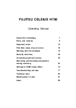 Preview for 5 page of Fujitsu CELSIUS H780 Operating Manual