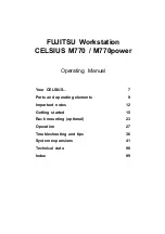 Preview for 5 page of Fujitsu CELSIUS M770 Operating Manual