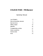 Preview for 5 page of Fujitsu CELSIUS R920 Operating Manual