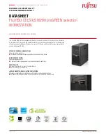 Fujitsu Celsius W280 Datasheet предпросмотр