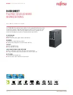 Fujitsu CELSIUS W380 Datasheet предпросмотр