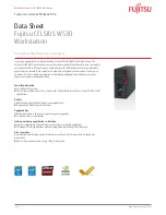 Preview for 1 page of Fujitsu CELSIUS W530 Datasheet