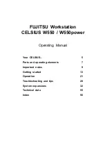 Preview for 5 page of Fujitsu CELSIUS W550 Operating Manual