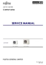 Fujitsu Comfort Series Service Manual preview