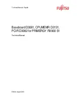 Fujitsu CPUMEMR D3131 Technical Manual preview