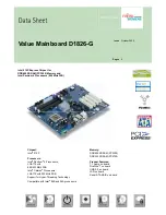 Preview for 1 page of Fujitsu D1826-G Datasheet