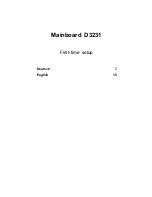 Preview for 9 page of Fujitsu D3231 Short Description