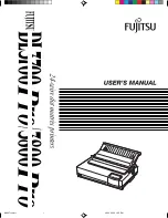 Preview for 1 page of Fujitsu DL-3800 User Manual