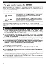 Preview for 2 page of Fujitsu Eclipse CD 1000 Owner'S Manual