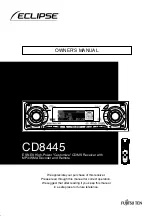 Предварительный просмотр 1 страницы Fujitsu ECLIPSE CD8445 Owner'S Manual