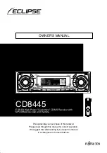 Preview for 1 page of Fujitsu ECLIPSE CD8445 Owner'S Manual