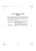 Предварительный просмотр 2 страницы Fujitsu ECLIPSE CD8445 Owner'S Manual