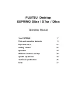 Preview for 5 page of Fujitsu ESPRIMO D5 Series Operating Manual