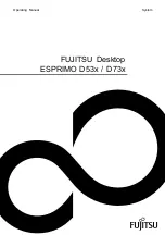 Предварительный просмотр 1 страницы Fujitsu ESPRIMO D53 Series Operating Manual