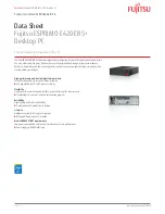 Fujitsu ESPRIMO E420 E85+ Datasheet preview