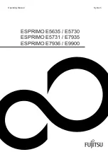 Fujitsu ESPRIMO E5635 Operating Manual предпросмотр