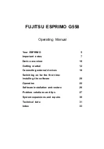 Preview for 5 page of Fujitsu ESPRIMO G558 Operating Manual