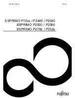 Fujitsu ESPRIMO P15 Series Operating Manual preview