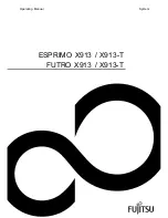 Fujitsu ESPRIMO X913 Operating Manual preview