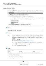 Предварительный просмотр 249 страницы Fujitsu Eternus DX410 S2 Cli User'S Manual