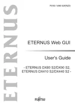 Preview for 1 page of Fujitsu Eternus web GUI User Manual