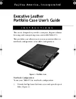 Preview for 1 page of Fujitsu Executive Leather Portfolio Case User Manual