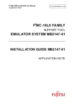Fujitsu F2MC-16LX FAMILY Installation Manual preview