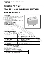 Fujitsu FBR12 Specification Sheet предпросмотр