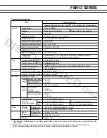 Preview for 3 page of Fujitsu FBR12 Specification Sheet