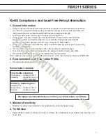 Preview for 6 page of Fujitsu FBR211 SERIES Manual