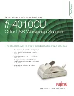 Fujitsu FI-4010CU Specification Sheet preview