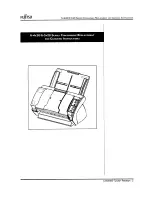 Fujitsu fi-4x20 SERIES Consumable Replacement And Cleaning Instructions preview