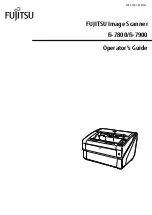 Fujitsu fi-7800 Operator'S Manual preview