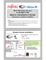 Fujitsu FJ-IR-WIFI-1NA Quick Installation Manual preview