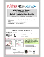 Fujitsu FJ-IR-WIFI-1NA Quick Installation Manual предпросмотр