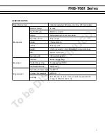 Preview for 2 page of Fujitsu FKB-7681 Series Specifications