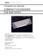 Preview for 1 page of Fujitsu FKB1406 Series Specifications