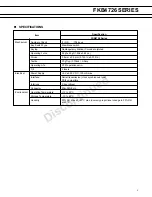 Preview for 2 page of Fujitsu FKB4726 SERIES Specifications