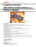 Fujitsu FKB7401 Series Specifications preview