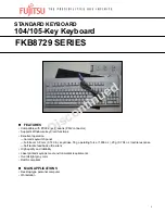 Fujitsu FKB8729 Series Specifications preview