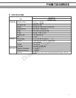 Preview for 2 page of Fujitsu FKB8729 Series Specifications