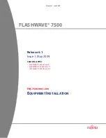 Fujitsu FLASHWAVE 7500 Installation Manual preview