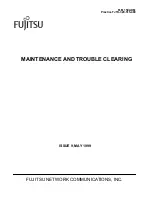 Fujitsu FLM 150 ADM Maintenance And Trouble Clearing preview