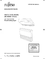 Fujitsu Floor/Ceiling Type Operating Manual preview