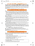 Preview for 2 page of Fujitsu FOMA F884i Docomo Instruction Manual