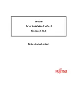 Preview for 1 page of Fujitsu FP-1000 Installation Manual