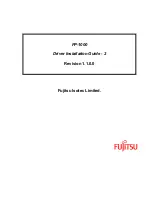 Fujitsu FP-1000 Installation Manual preview