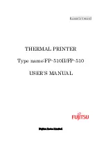 Fujitsu FP-510 User Manual preview