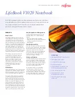 Предварительный просмотр 1 страницы Fujitsu FPCM32578 Brochure & Specs