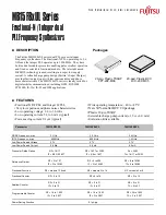 Fujitsu FPT-20P-M06 Specification Sheet preview